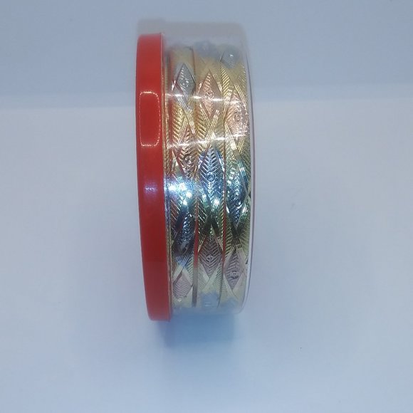 African Gold Bangle Bracelet - Picture 3 of 5